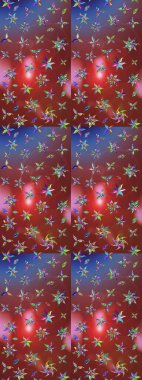 Çizim çiçek deseni duvar kağıdı, web sitesi arka planı, ambalaj kağıdı, davetiye, broşür, afiş veya web sitesi için kullanılabilir. El çizimi Raster çizimi. Parlak elementlerin.