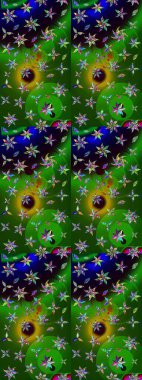 Parlak arkaplanda çiçek kompozisyonu olan suluboya desenleri çiz, ambalajlar, duvar kağıtları, kartpostallar, tebrik kartları, düğün davetiyeleri, romantik etkinlikler vs..