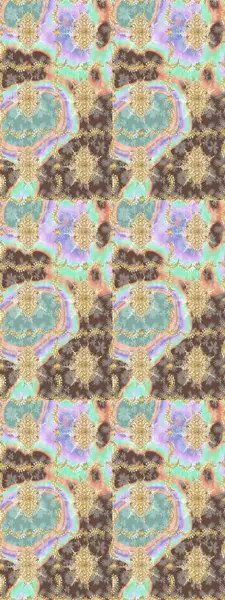 Soyut bir arkaplan çiz. Oriental raster klasik nötr ve altın desenli. Raster illüstrasyonu.