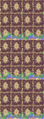 Eskiz kalıbı altın elementler. Altın şablon. Kart, duvar kağıdı, ambalaj ve tekstil için klasik tasarım. Raster illüstrasyonu. Klasik çiçek dokusu. Kahverengi renkte Royal retro.