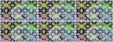 Damask altın soyut çiçek gri ve nötr renklerde pürüzsüz desen. Raster illüstrasyonu. Süsleme.