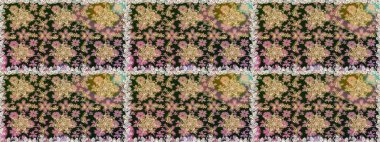 Gri ve bej renklerde altın desenli altın elementler. Raster oryantal süs. Kusursuz altın desen.