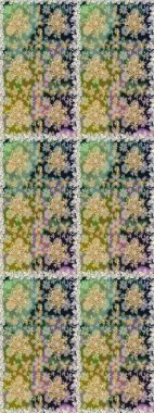 Doğu tarzında klasik tasarım öğesi. Gri renkli geleneksel Arapça dekor. Çiçekli süslemeli, pürüzsüz bir desen. Süslü dantel iz sürücü. Duvar kağıdı için altın süslü illüstrasyon.