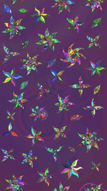 Süslü kumaş deseni. Raster deseni. Çiçekli çiçek deseni, suluboya..