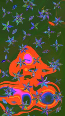 Kızılderili desenli desenli desenli şal deseni. Etnik Mandala süsü. Raster Henna dövme stili. Tekstil, tebrik kartı, boyama kitabı, telefon kılıfı baskısı için kullanılabilir.