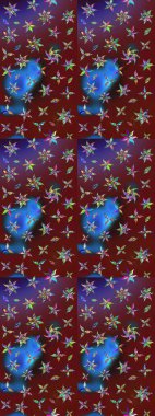 Tekstil, kumaş, kapaklar, duvar kağıtları, baskı, naylon, koleksiyon defteri, örgü, dekupaj için güzel bir eskiz. Küçük kırmızı ve kahverengi çiçeklerle oldukça kaliteli besin torbası deseni.