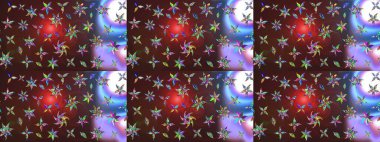 El çizimi Raster çizimi. Parlak elementlerin. Çizim çiçek deseni duvar kağıdı, web sitesi arkaplanı, paket kağıdı, davetiye, broşür, pankart veya web sitesi için kullanılabilir.