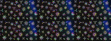 Çiçekli yumuşak bir eskiz şekli. Raster çiçekleri klasik tarzda çizilmiş. Gri ve mavi renklerde bahar çiçekleri. Raster illüstrasyonu.