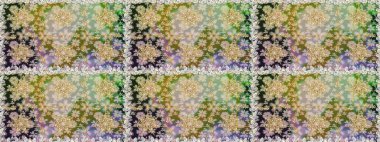 Kart, duvar kağıdı, ambalaj ve tekstil için klasik tasarım. Raster illüstrasyonu. Altın şablon. Klasik çiçek dokusu. Kusursuz desenli altın elementler. Tarafsız renklerde Royal retro.