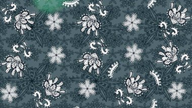 Güzel kumaş deseni. Düz Çiçek Elementleri Tasarımı. Renkli Bahar Teması eskiz kalıbı. Raster illüstrasyonunda çiçek deseni çizimi.