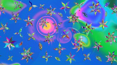 Güzel kumaş deseni. Raster illüstrasyonu. Hoş bir çiçek geçmişi var. Küçük çiçekte çizim deseni.