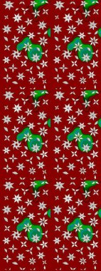 Raster illüstrasyonu. Küçük çiçekteki sevimli çiçek deseni. Soyut çiçek çizim kalıbı arka planı. Kırmızı ve nötr renklerde. Raster deseni.