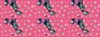 Tekstil veya kitap kapakları, imalat, duvar kağıtları, baskı, hediye paketi ve yapıştırma kitabı için çiçek eskizi geçmişi. Raster illüstrasyonu. Küçük ölçekli çiçeklerdeki basit sevimli desen.