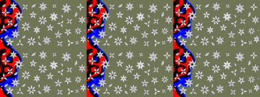 Kıvırcık, parlak örgü. Raster illüstrasyonu. Eski moda arka plan. Güzel, parlak, pürüzsüz kumaş, tuval. Çiçek çelengi. Desen, çizim, çiçek sınırı..