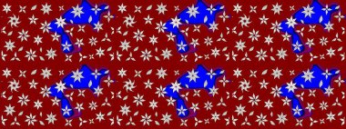 Kırmızı ve nötr renklerde çiçekler. Çiçekli karalama şeklinde Raster çiçek deseni. Nazik, narin çiçek arkaplanı.