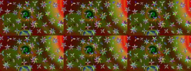 El çizimi Raster çizimi. Çizim çiçek deseni duvar kağıdı, web sitesi arka planı, ambalaj kağıdı, davetiye, broşür, afiş veya web sitesi için kullanılabilir. Karalama elementleri.