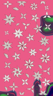 Millefleur 'lar. Küçük pembe ve nötr çiçeklerle oldukça eski bir besin torbası deseni. Tekstil, kumaş, kapaklar, duvar kağıtları, baskı, paket, koleksiyon defteri, örgü, dekupaj için çiçek arkaplanı..