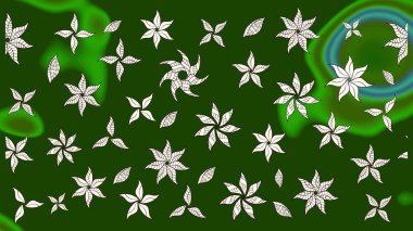 Yeşil ve nötr renklerde. Raster illüstrasyonu. Anti-stres için Raster soyut şablon sayfası.