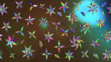 Hoş bir çiçek geçmişi var. Küçük bir çiçekte eskiz deseni. Raster illüstrasyonu. Güzel kumaş deseni.