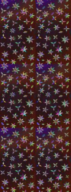 Küçük çiçekte güzel bir çiçek deseni var. Çiçekli çiçek deseni, suluboya. Raster deseni.