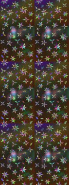 Motley illüstrasyonu. Robot resim. Çiçekli bahar çiçekleri. Moda baskıları için zarif bir şablon. Küçük çiçekte güzel bir desen. Küçük renkli çiçekler..