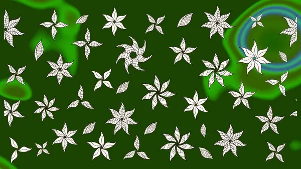 Yeşil ve nötr renklerde. Raster illüstrasyonu. Anti-stres için Raster soyut şablon sayfası.