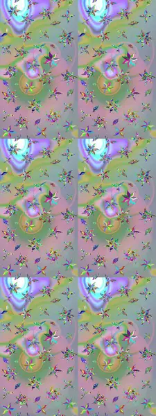 Tarafsız ve mavi renkte çiçekler. Kumaş desenli papatya çiçekleri ayrıntıları.