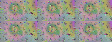 Tarafsız ve yeşil renkler üzerine çiçek desenli çizimler, el yapımı papatyalar, papatyalar. Tekrarlanan çiçek arkaplanı, zarif nötr ve yeşil çiçek duvar kağıdı.