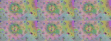 Elle çizilmiş sonbahar çiçeği deseni. Tarafsız ve yeşil renklerde çiçekler. Renkli nötr ve yeşil çizim kalıbı. Doodle tarzı. Tekstil ve kapak tasarımı için mükemmel.