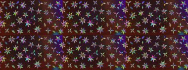 Renkli Bahar Teması eskiz kalıbı. Çiçek desenli eskiz. Kahverengi ve mor renkli çiçekler. Düz Çiçek Elementleri Tasarım Raster illüstrasyonu.