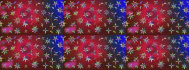 Çiçek deseni duvar kağıdı, desen dolguları ve web sayfası arka planı için kullanılabilir. Şekil verilmiş çiçeklerle eskiz deseni. Süslü zentangle çizim dokusu, soyut çiçeklerle süslenmiş..