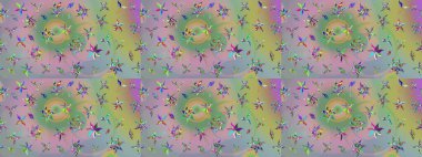 Raster Güzel kumaş deseni. Çiçek arkaplan ile soyut zarafet çizim deseni.