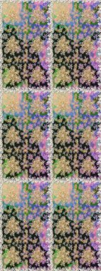 Kusursuz soyut bir arkaplan. Oriental raster klasik gri, nötr ve altın desenli. Raster illüstrasyonu.