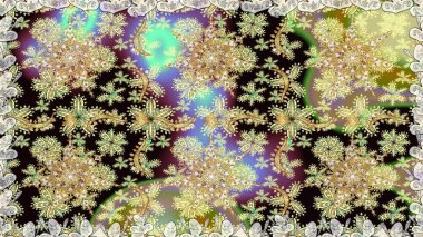 Damask pürüzsüz süsü. Nötr ve bej renkler üzerinde klasik oryantal desen. Geleneksel raster ve altın desen.