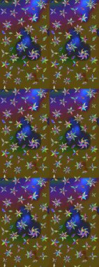 Eskiz tarzı yeşil ve kahverengi renkler. El yapımı çiçek ve bitki koleksiyonu. Raster illüstrasyonu. Raster illüstrasyonu. Şirin karalamalı çiçek deseni çiz..