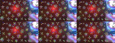 Kahverengi ve mor renkte çiçekli çiçek deseni. Çiçekler suluboya tarzında kahverengi ve mor renkte.