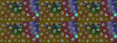 Renkli Bahar Teması eskiz kalıbı. Düz Çiçek Elementleri Tasarımı. Raster güzel kumaş deseni çiziyor. Çiçek deseni.