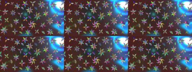 Parlak renkli çiçekleri ve kahverengi ve mor renkli yaprakları olan harika bir çiçek deseni. Moda baskıları için zarif bir şablon. Modern çiçek arkaplanı. Halk stili.