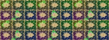 Yeşil renkler ve altın elementler üzerine çizim. Geleneksel oryantasyon süsü. Klasik Raster altın desenini çiz. Klasik vintage arkaplan.