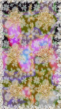 Raster oryantal süs. Tarafsız renklerde, altın elementlerle kusursuz desen. Kusursuz altın desen.