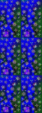 El çizimi Raster çizimi. Parlak elementlerin. Çizim çiçek deseni duvar kağıdı, web sitesi arkaplanı, paket kağıdı, davetiye, broşür, pankart veya web sitesi için kullanılabilir.