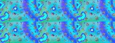 Eski usul küçük çiçekli şirin bir eskiz deseni. Moda arka planında parlak buketler. Raster illüstrasyonu. Kumaş, duvar kâğıdı ve kağıda yazdırmak için gelişen arkaplan.