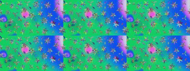 Zarif, parlak ve eskiz yeşil ve mavi çiçek desenli tasarım. Sabıka baskıları, bebek kıyafetleri, duvar kâğıtları, paket kutuları vb..
