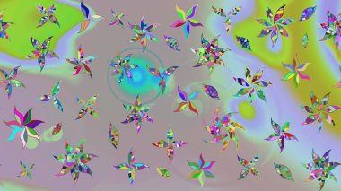 Tekstil, kumaş, ambalaj, hatıra defteri için hoş bir çiçek arkaplanı. Tarafsız ve gri arka planda. Çocuksu tasarım. Elle çizilmiş karalama çiçekleri ile Raster çizim deseni.