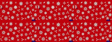 Nazikçe, güzel çiçek arkaplanı. Çiçekli karalama şeklinde Raster çiçek deseni. Kırmızı ve nötr renkte çiçekler.