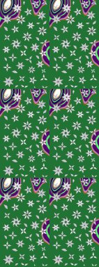 Moda baskıları için zarif bir şablon. Küçük çiçekte güzel bir desen. Küçük renkli çiçekler. Motley illüstrasyonu. Yeşil ve tarafsız çiçekli bahar çiçekleri.