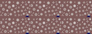 Arkaplan dokusu, duvar kağıdı kahverengi ve nötr renklerde çiçek teması. Soyut etnik raster çizim kalıbı. Kabile sanatı boho baskısı, klasik çiçek arkaplanı.