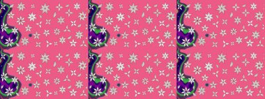 Çiçek desenli eskiz. Gömlek baskısı için çiçek boyası. Pembe ve nötr renkte çiçekler.