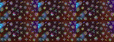 Raster. Zarif, parlak ve eskiz kahverengi ve mor çiçek desenli tasarım. Sabıka baskıları, bebek kıyafetleri, duvar kâğıtları, paket kutuları vb..