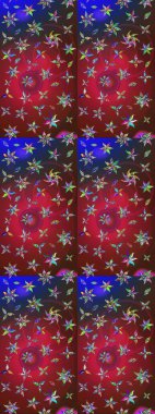 Kırmızı ve kahverengi renklerde. Raster illüstrasyonu. Anti-stres için Raster soyut şablon sayfası.